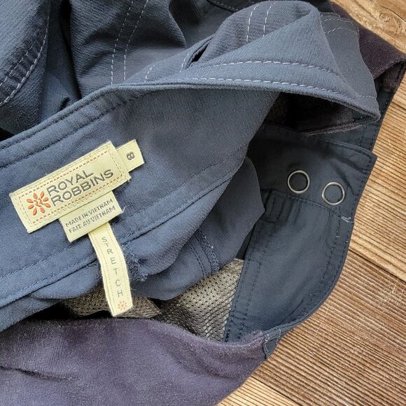 Royal Robbins Womens Size 8 Navy Blue Stretch Capri Cropped Jammers Pants - Picture 9 of 11